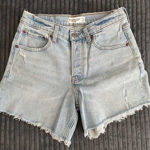 Abercrombie & Fitch Pants - Abercrombie & Fitch Light Blue Denim Cutoff Jean Shorts